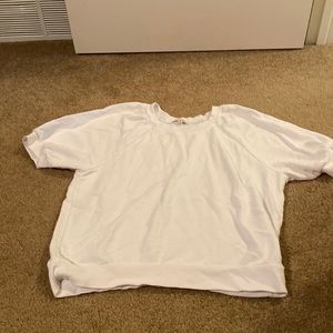 Short sleeve sweatshirt